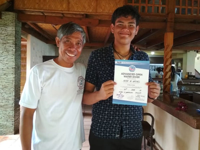 advanced open water diver course puerto galera philippines