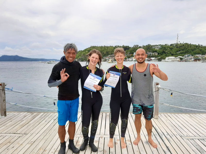 padi open water course at el galleon dive resort puerto galera