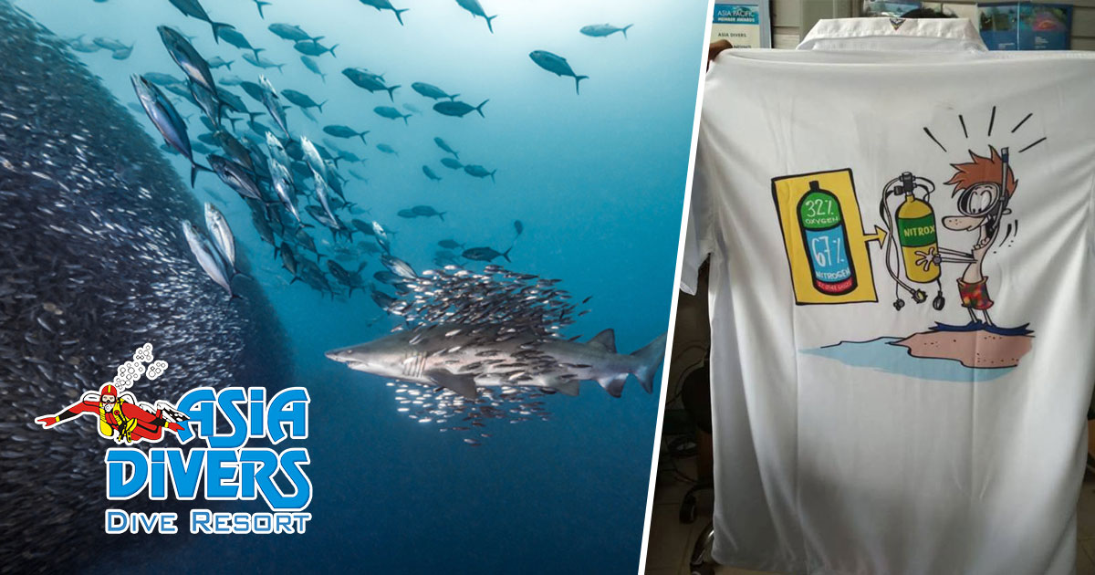 British International School scuba students, PADI Specialty polo shirts and Ocean Art 2018 Winners