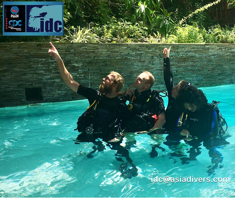 padi idc package asia divers puerto galera