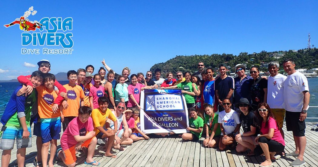 Shanghai American School students Dive against Debris