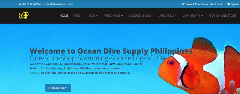 ocean dive supply philippines