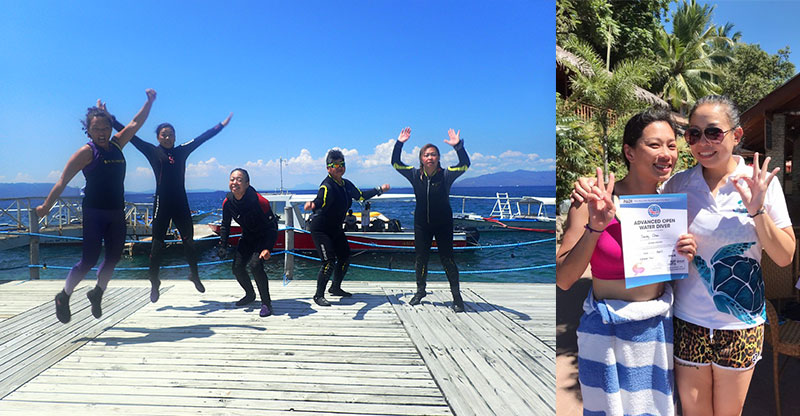 padi advanced open water course philippines puerto galera