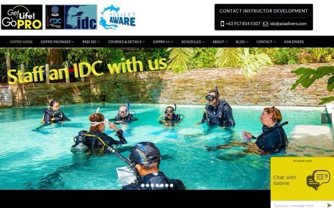 padi idc staff instructor experience asia divers puerto galera philippines