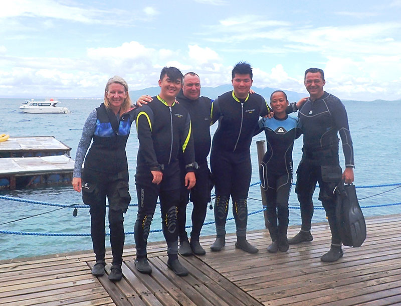 padi open water course el galleon dive resort puerto galera